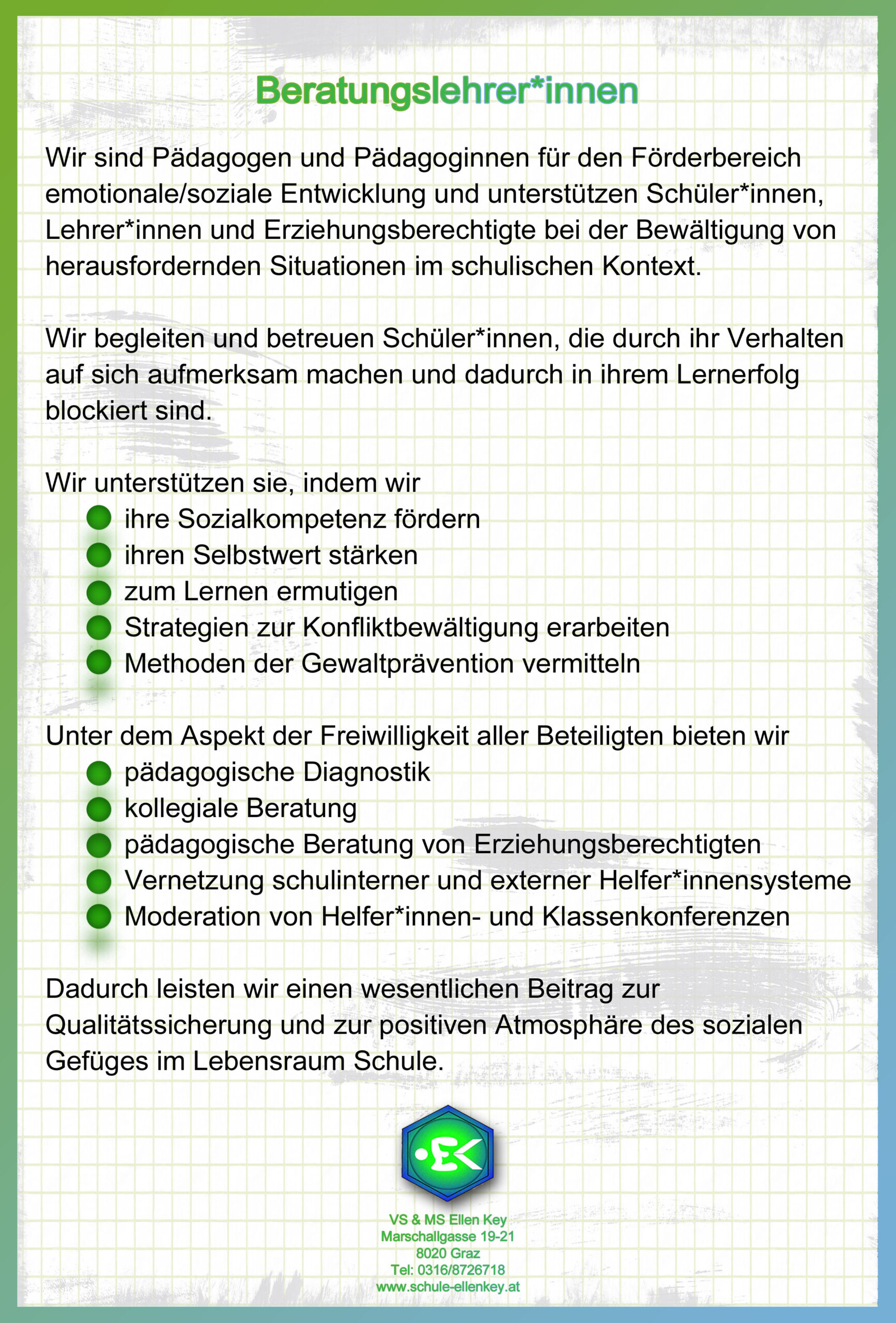 Text für HP an Schulen-BeratungslehrerInnen