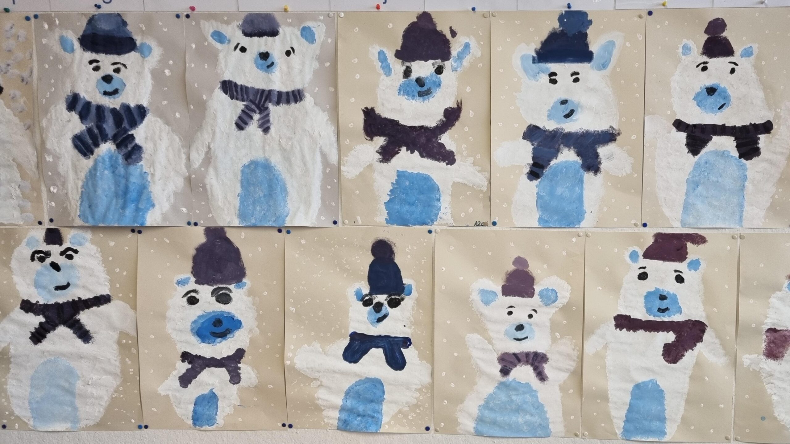 3a lustige Schneemänner