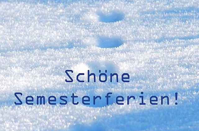 Schöne Semesterferien